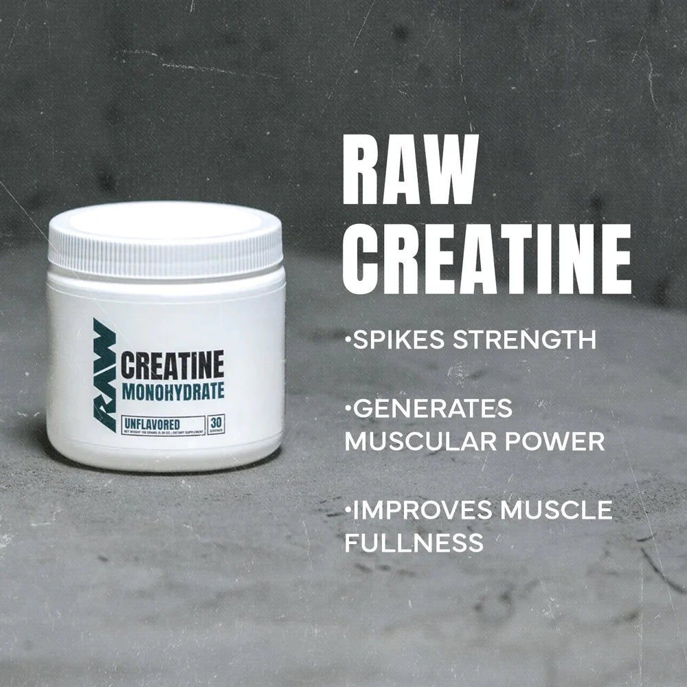 Raw Creatine Monohydrate Box