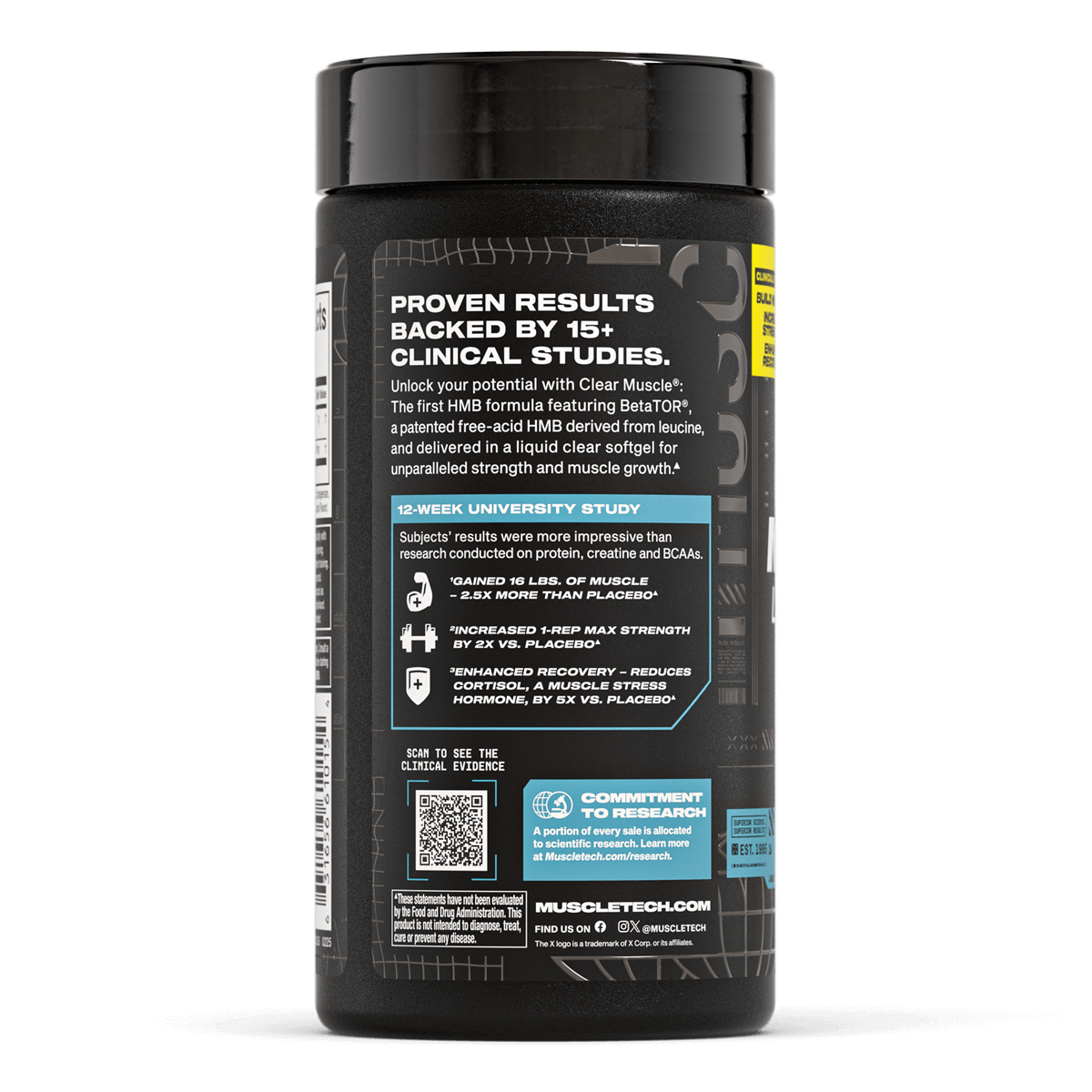 MuscleTech Clear Muscle HMB Free Acid