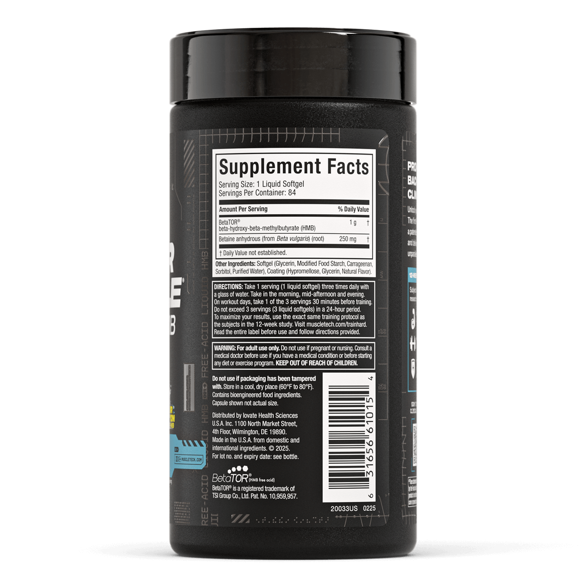 MuscleTech Clear Muscle HMB Free Acid
